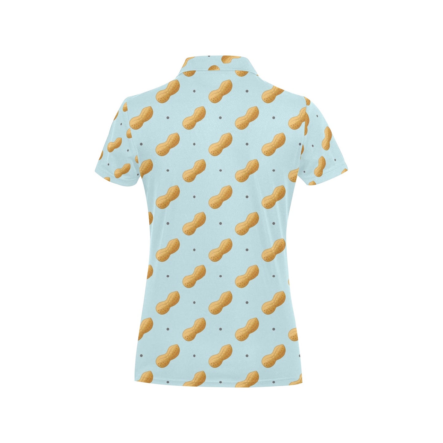 Peanut Pattern Print Design A03 Women's Polo Shirt
