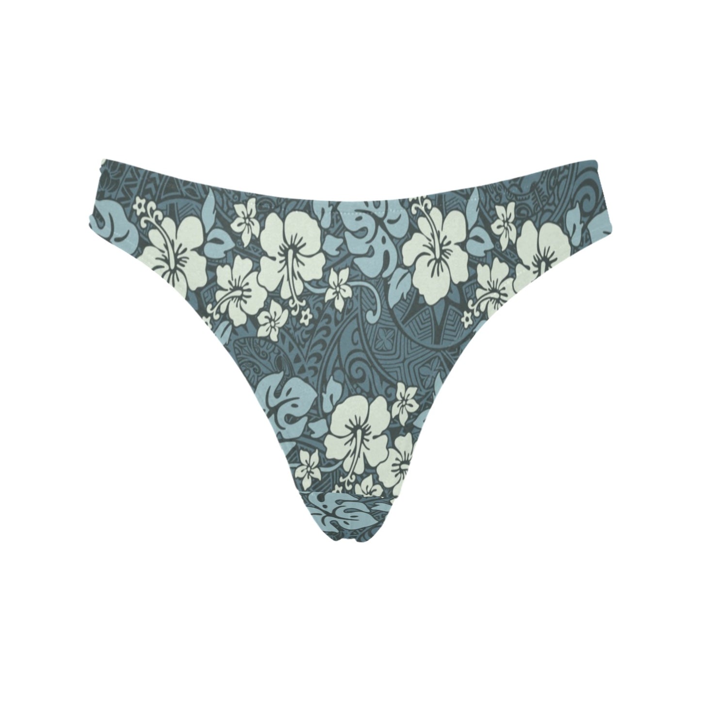 Flower Hawaiian Hibiscus Style Print Pattern Women's Thongs