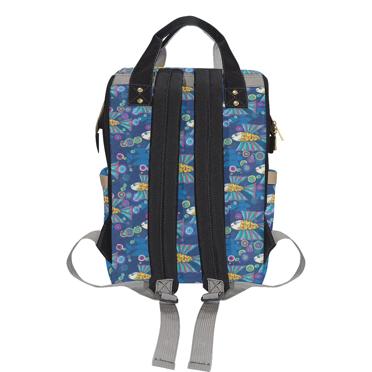 Flying Fish Pattern Print Design 01 Diaper Bag Backpack