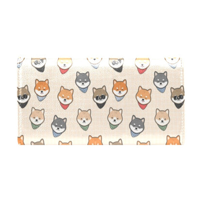 Shiba Inu Print Design LKS3010 Women's Trifold Wallet