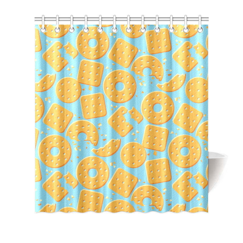Cracker Pattern Print Design 02 Shower Curtain