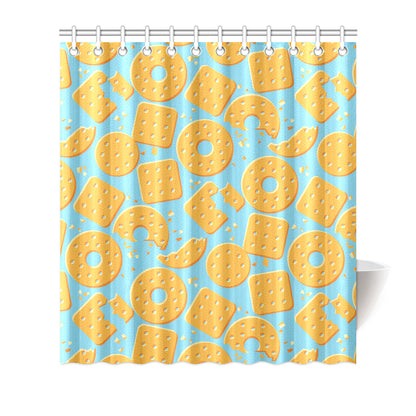 Cracker Pattern Print Design 02 Shower Curtain