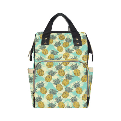 Pineapple Pattern Print Design PP03 Diaper Bag Backpack