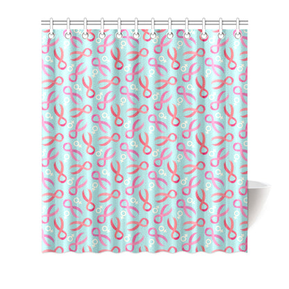 Breast cancer Pattern Print Design 03 Shower Curtain