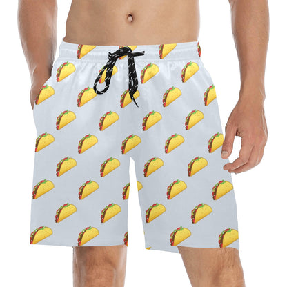 Taco Print Design LKS304 Men's Swim Trunks Beach Shorts