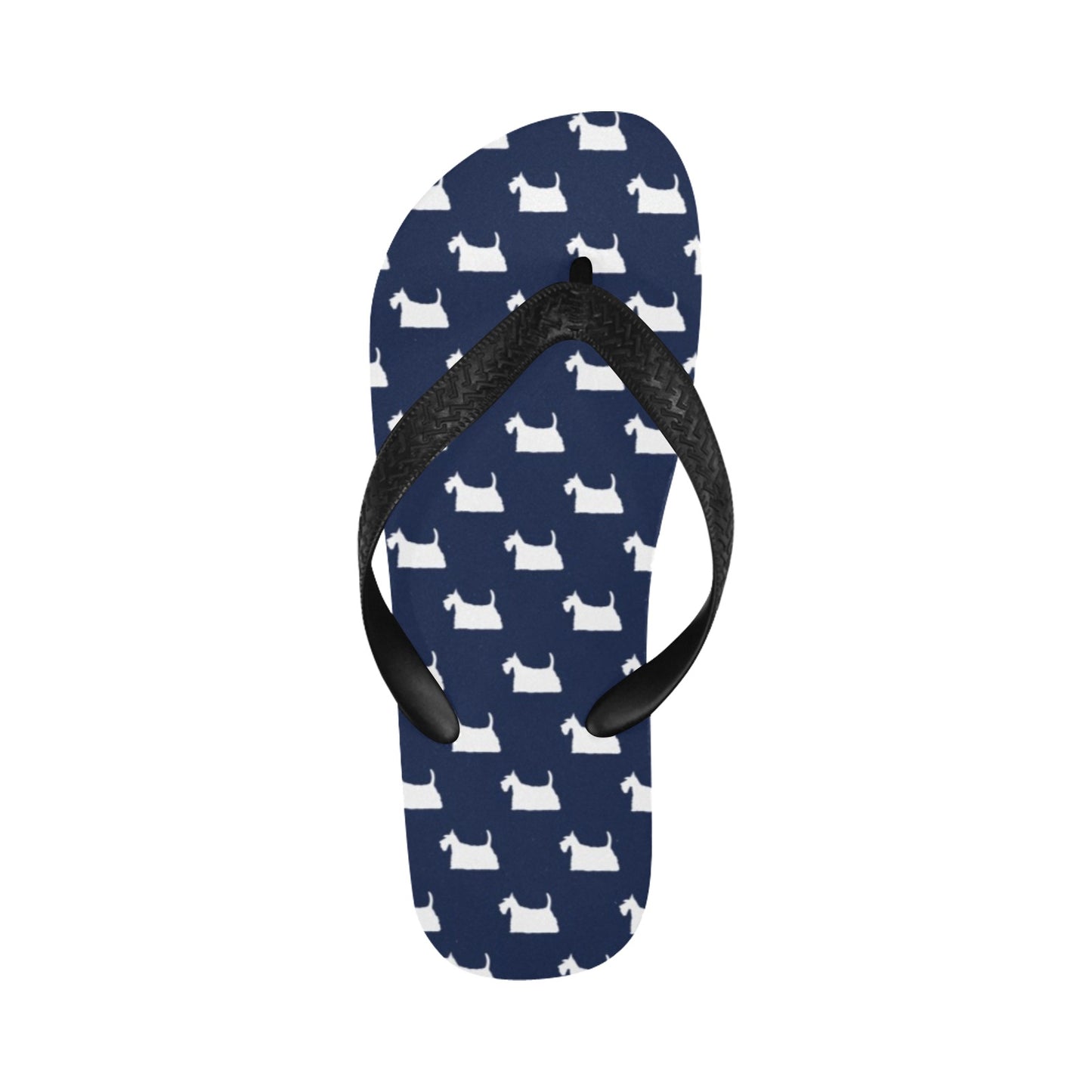 Scottish Terriers Print Design LKS303 Flip Flops