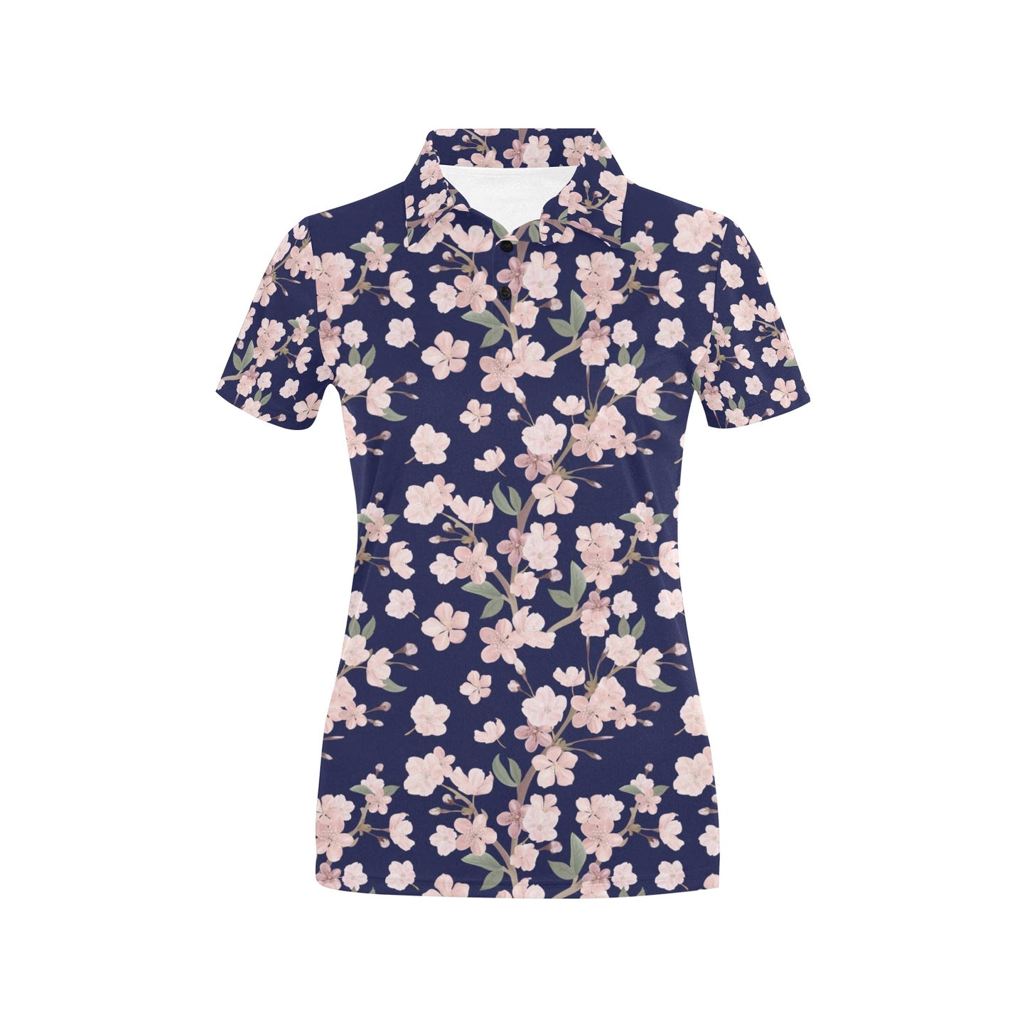 Sakura Print Design LKS301 Women's Polo Shirt