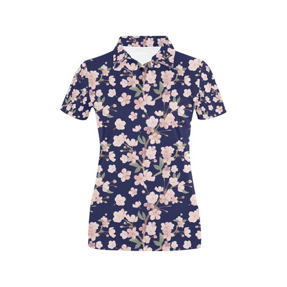 Sakura Print Design LKS301 Women's Polo Shirt