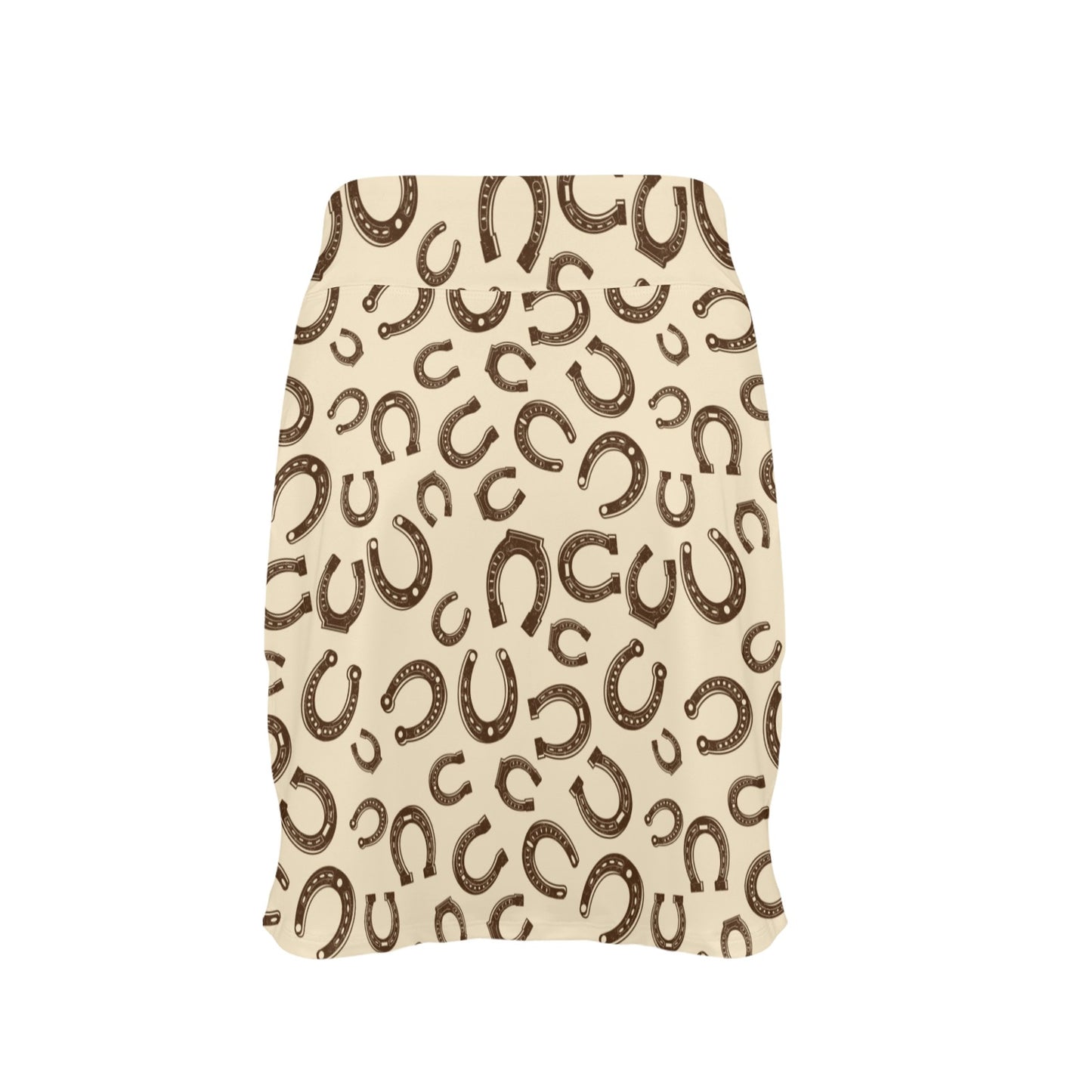 Horseshoe Print Design LKS302 17" Golf & Pickleball Skort with Pockets