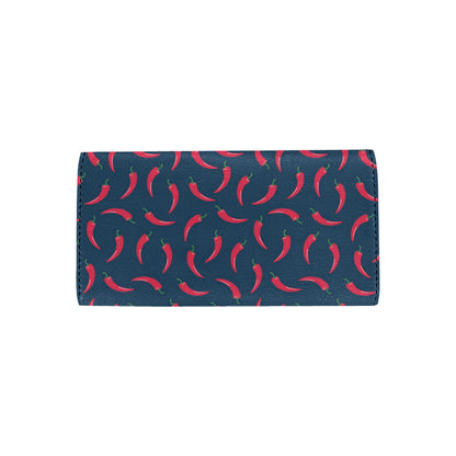 Chilli Pepper Pattern Print Design 03 Women's Trifold Wallet