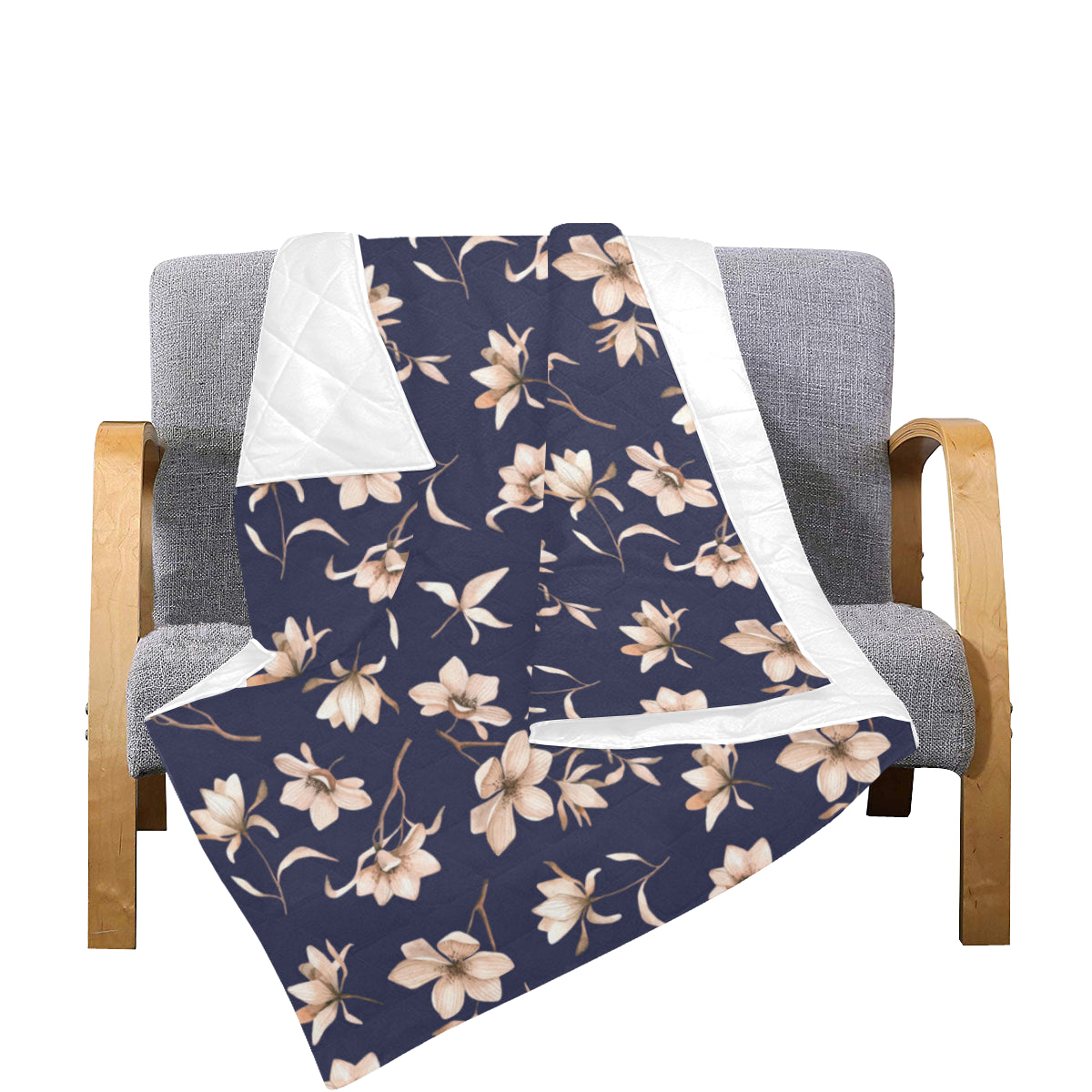 Beautiful Floral Pattern Premium Quilt