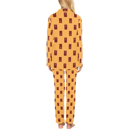 Bible Pattern Print Design 05 Women's Long Pajama Set