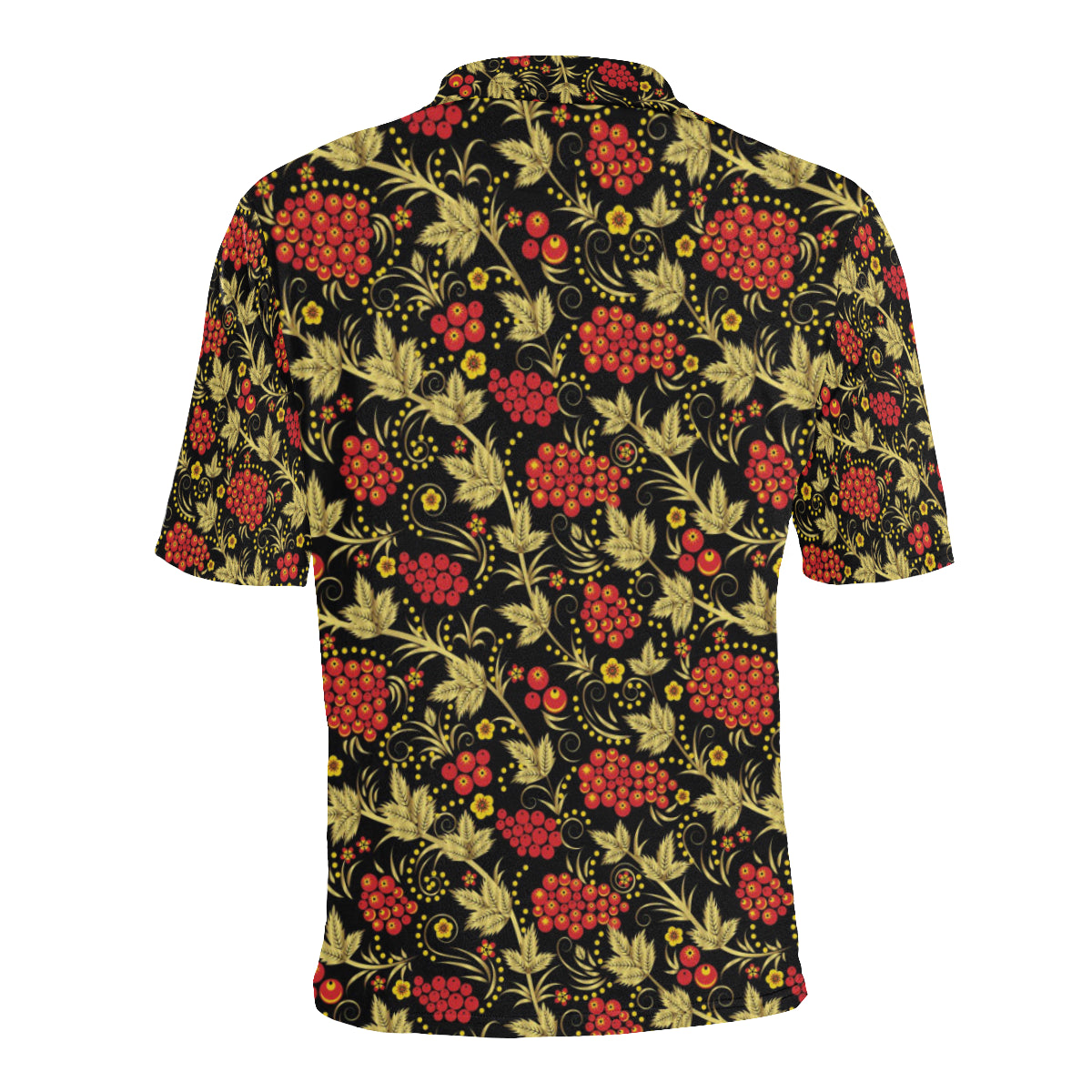 Cranberry Pattern Print Design CB02 Men Polo Shirt