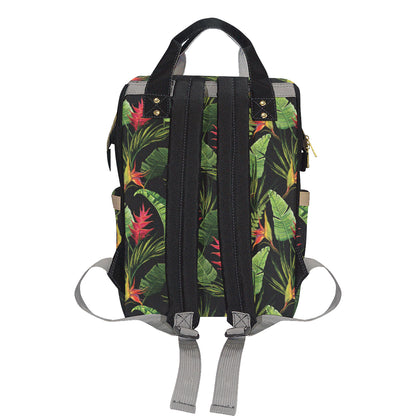 Bird Of Paradise Pattern Print Design BOP010 Diaper Bag Backpack