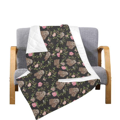 Cocker Pattern Print Design 03 Premium Quilt