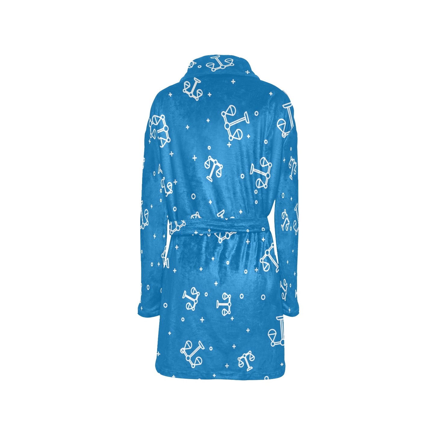 Libra Pattern Print Design 05 Women's Fleece Robe
