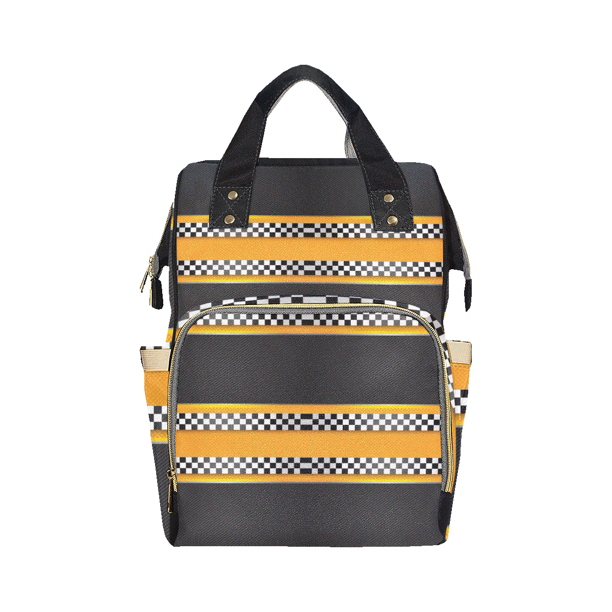 Checkered Pattern Print Design 01 Diaper Bag Backpack