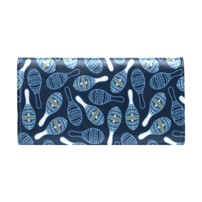 Maracas Print Design LKS401 Women's Trifold Wallet