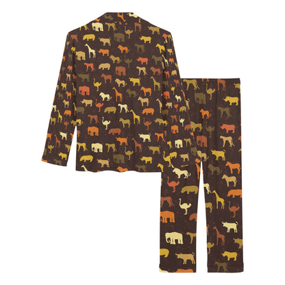 Safari Animal Print Design LKS301 Women's Long Pajama Set