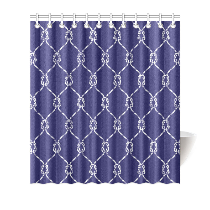 Rope Pattern Print Design A03 Shower Curtain