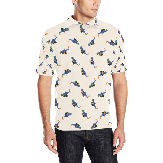 Scuba Driver Print Design LKS301 Men Polo Shirt