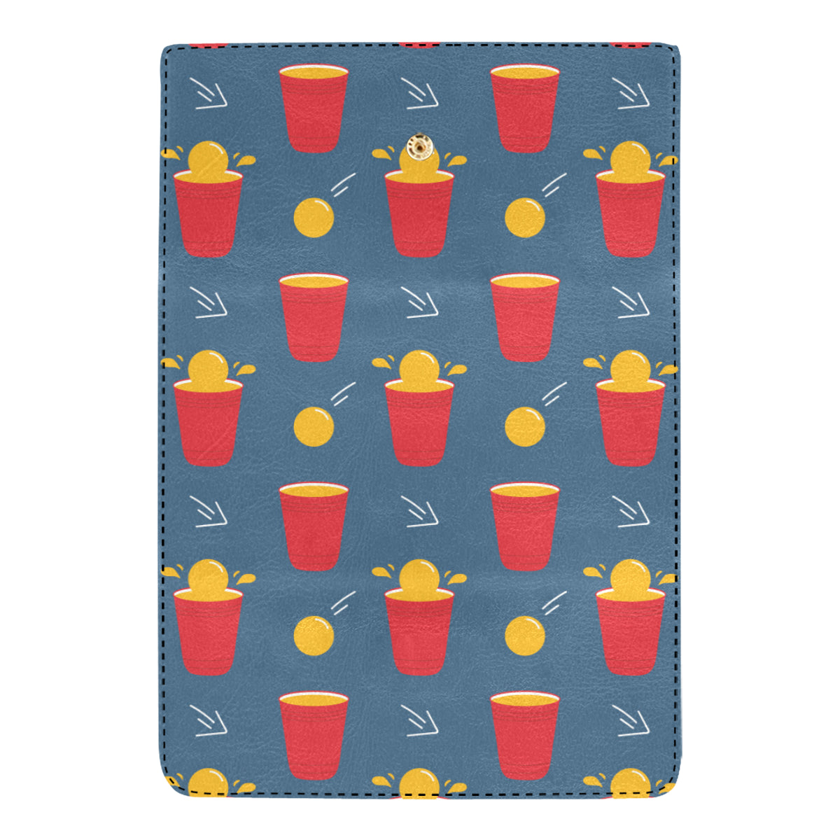 Beer Pong Pattern Print Design 02 Women's Trifold Wallet
