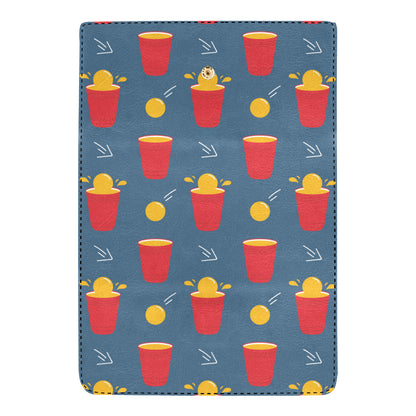 Beer Pong Pattern Print Design 02 Women's Trifold Wallet