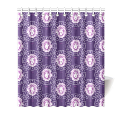 Leo Pattern Print Design 04 Shower Curtain