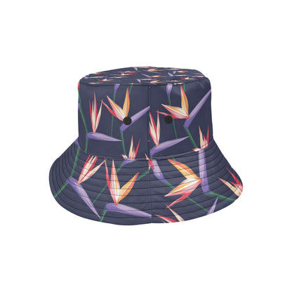 Bird Of Paradise Pattern Print Design BOP015 Unisex Bucket Hat