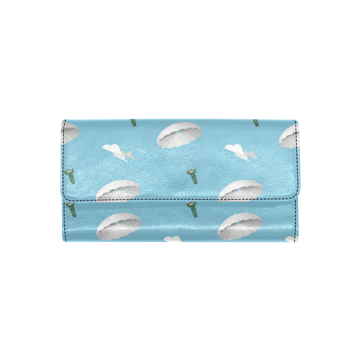 Paratrooper Pattern Print Design A02 Women's Trifold Wallet