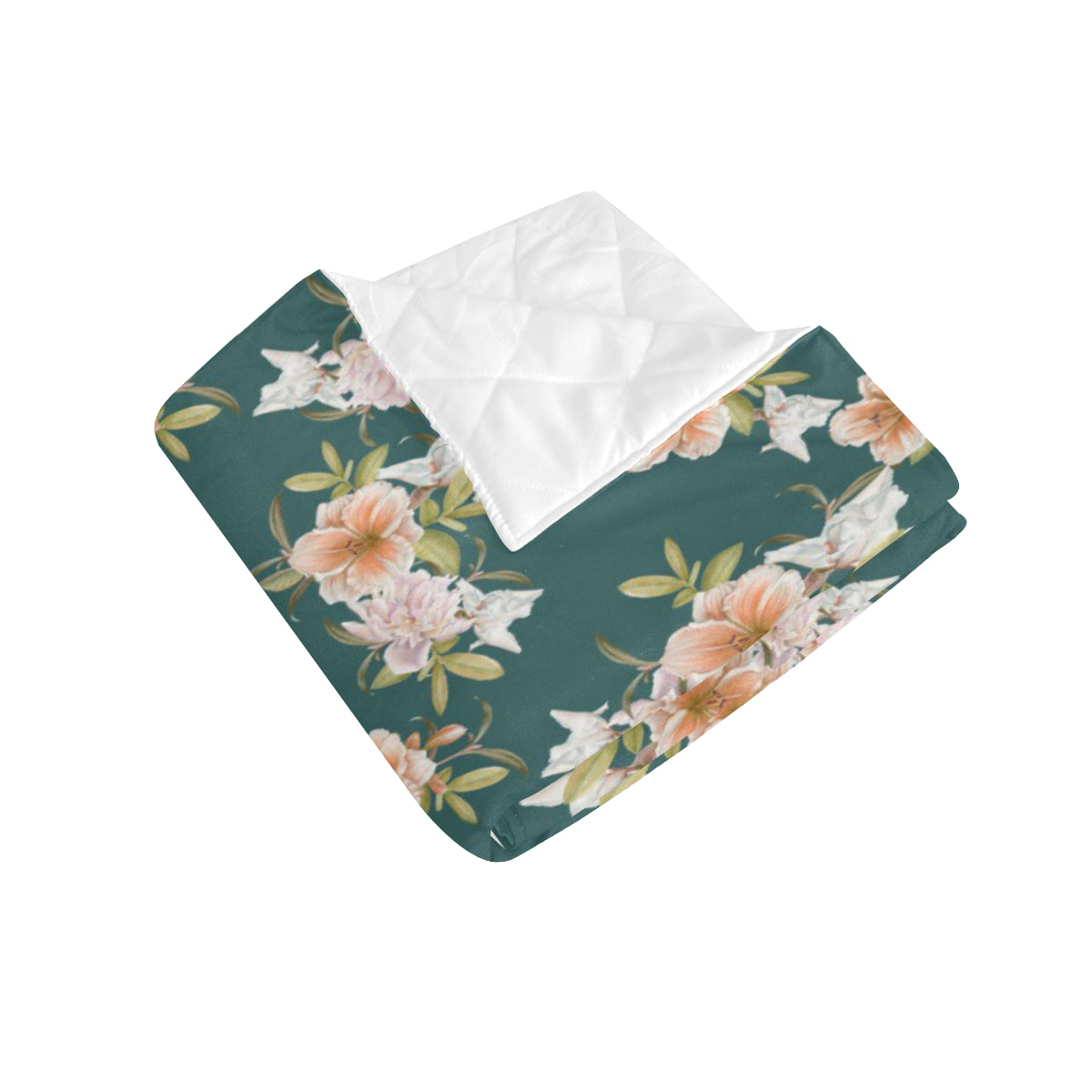 Iris Pattern Print Design IR01 Premium Quilt