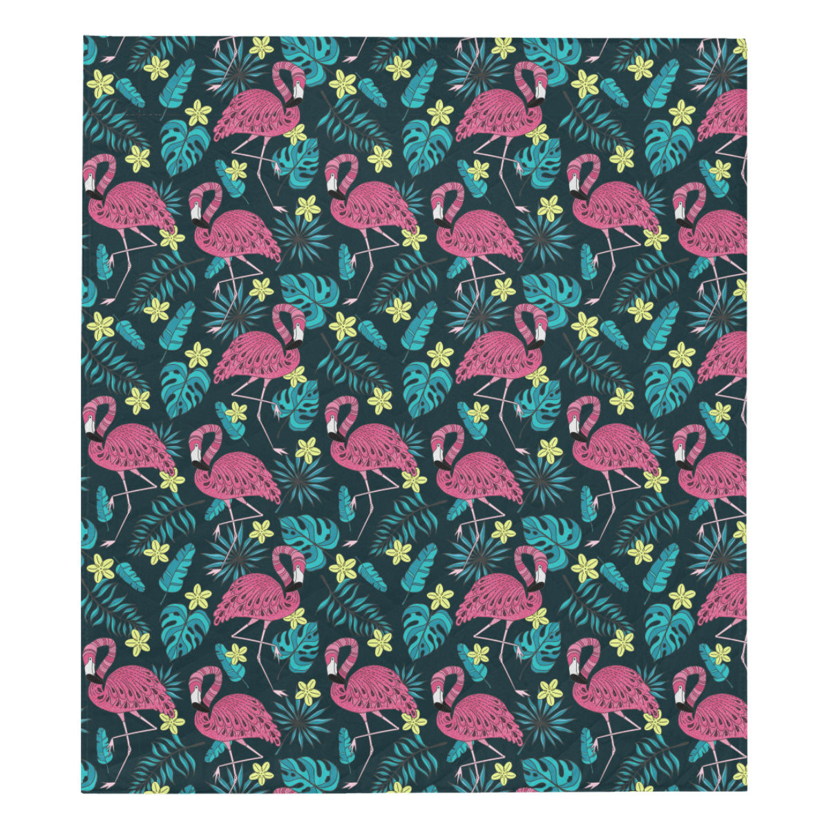 Flamingo Print Pattern Premium Quilt