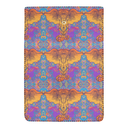 Gold Elephant Indian Women's Trifold Wallet