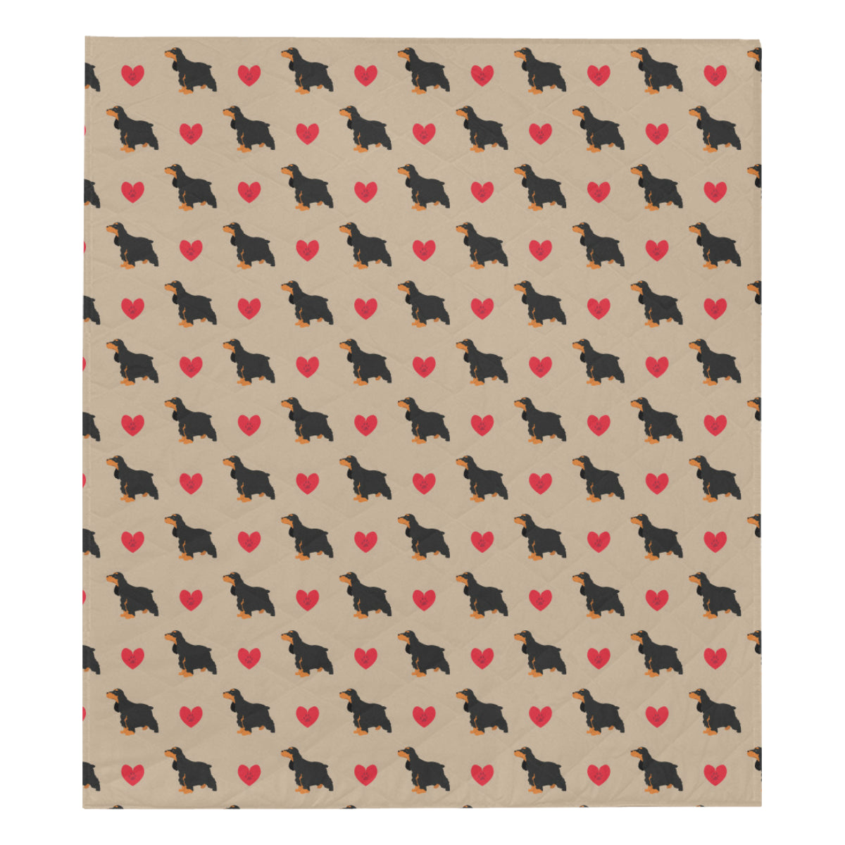 Cocker Pattern Print Design 02 Premium Quilt