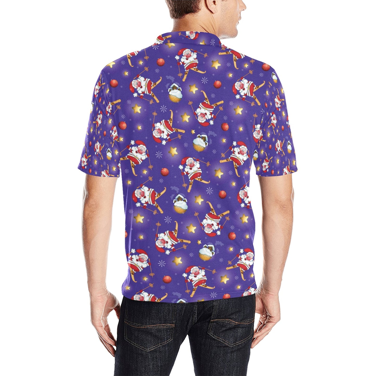 Ski Print Design LKS308 Men Polo Shirt