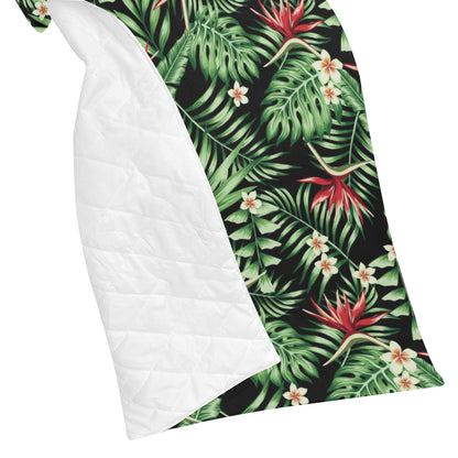 Bird Of Paradise Pattern Print Design BOP05 Premium Quilt