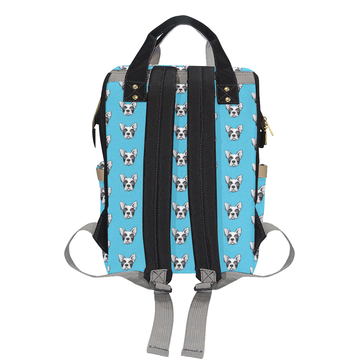 Boston Terrier Pattern Print Design 01 Diaper Bag Backpack