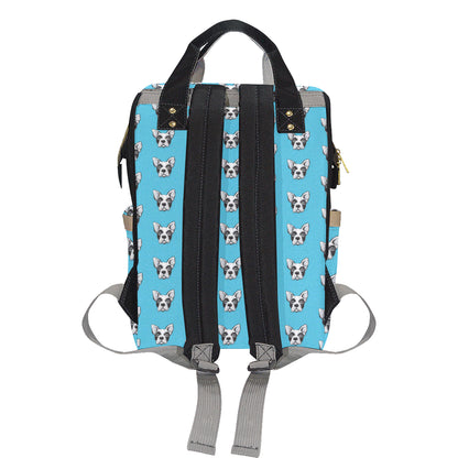 Boston Terrier Pattern Print Design 01 Diaper Bag Backpack