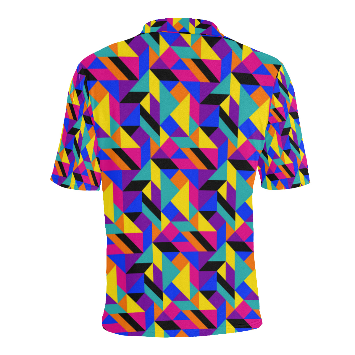 90s Colorful Pattern Print Design 1 Men Polo Shirt