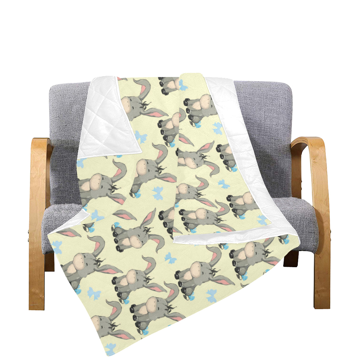 Donkey Baby Pattern Print Design 02 Premium Quilt