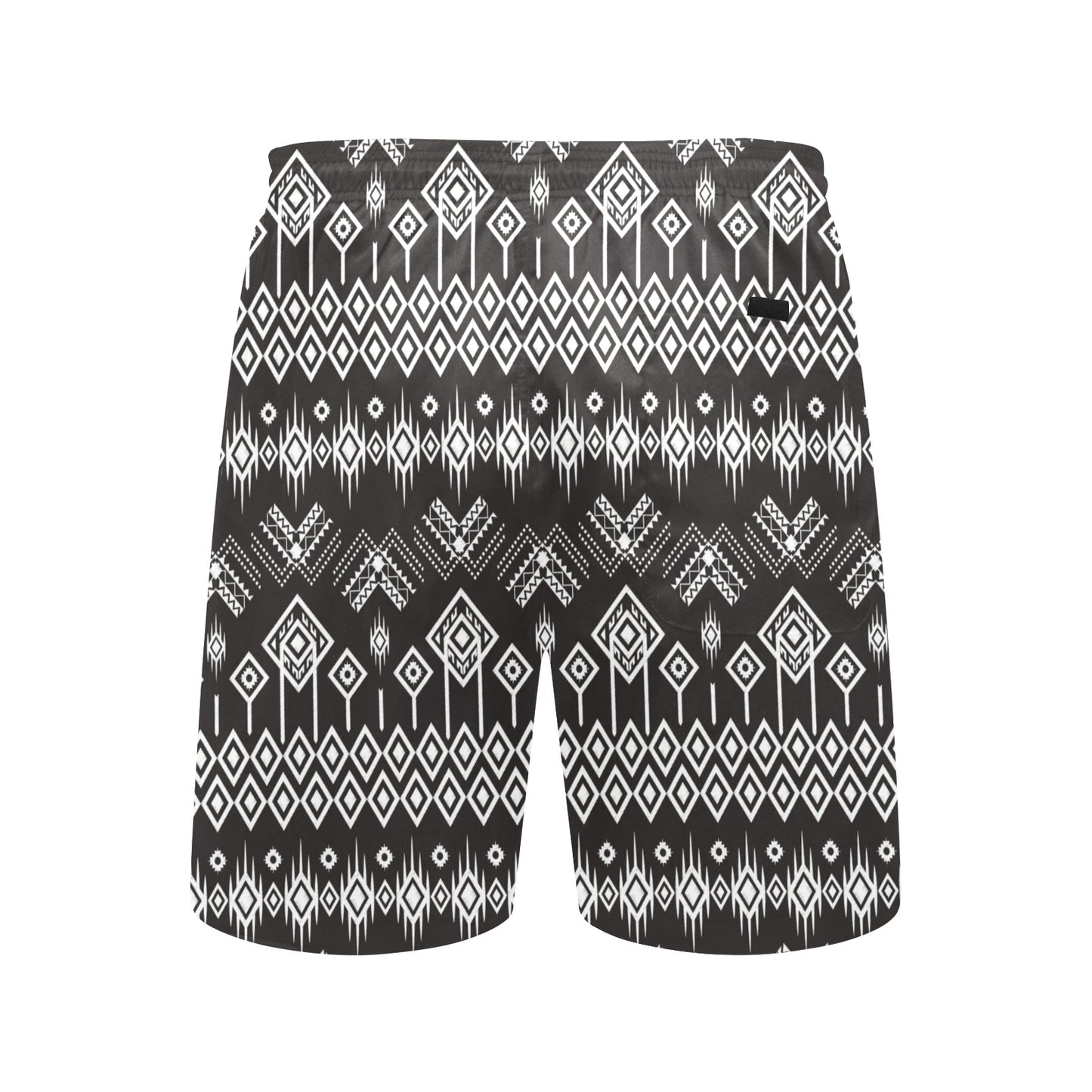 Tribal Pattern Print Design LKS304 Men's Swim Trunks Beach Shorts