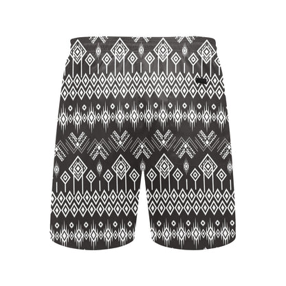 Tribal Pattern Print Design LKS304 Men's Swim Trunks Beach Shorts