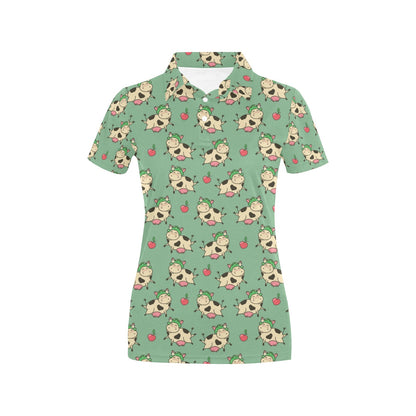 Cattle Print Design LKS402 Women's Polo Shirt
