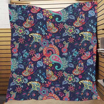 Paisley Boho Pattern Print Design A06 Premium Quilt