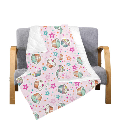 Cupcake Pattern Print Design CP03 Premium Quilt
