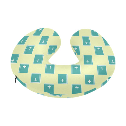 Bible Pattern Print Design 04 U-Shaped Travel Neck Pillow