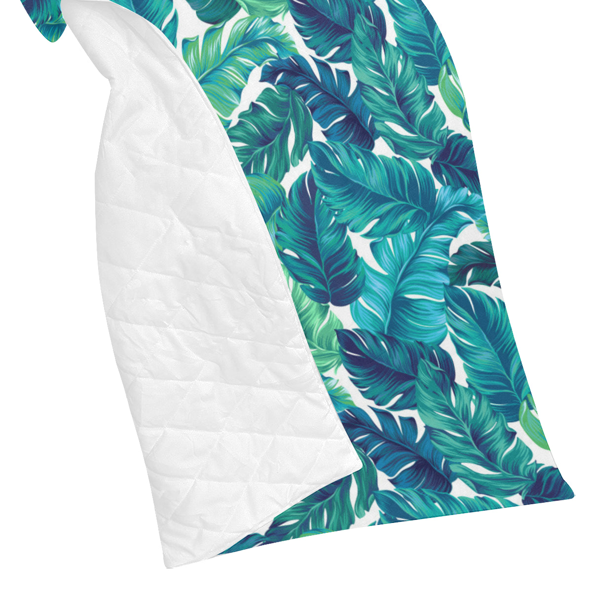 Brightness Tropical Palm Leaves Premium Quilt