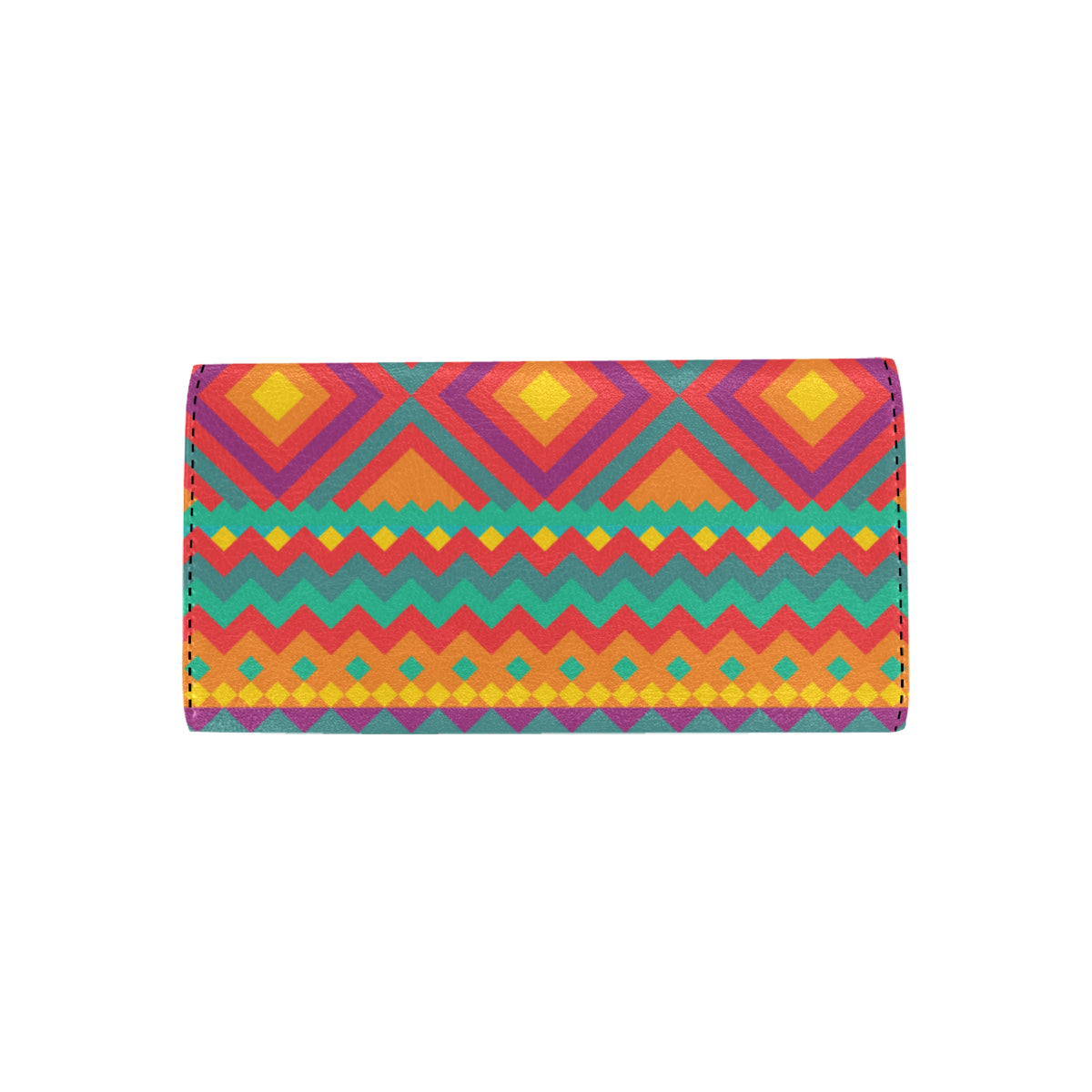 Mexican Pattern Print Design 04 Women's Trifold Wallet