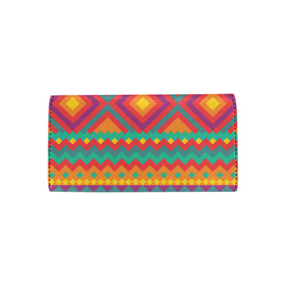 Mexican Pattern Print Design 04 Women's Trifold Wallet