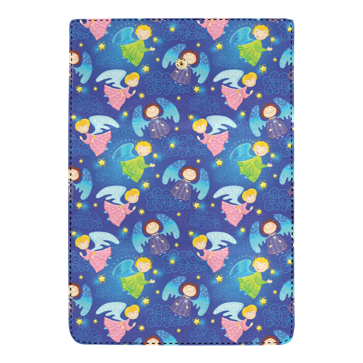 Angel Little Pattern Print Design 02 Women's Trifold Wallet